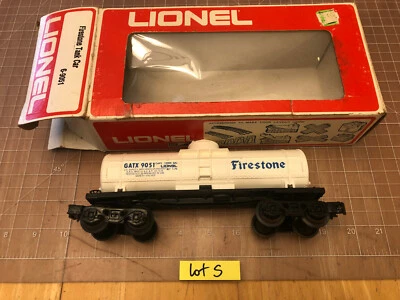 Lionel Train 6-9051 FIRESTONE GATX 9051 Single Dome Tanker Tank Car w/Box Lot S - Image 1 of 4