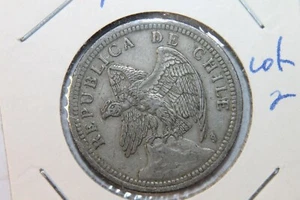 CHILE 1 Peso 1933 Andean Condor Lot 2 - Picture 1 of 3