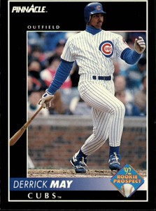 1992 Pinnacle Baseball Card #534 Derrick May
