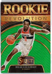 2023-24 Panini Select #26 Bilal Coulibaly Rookie Revolution grüne Preise RC - Bild 1 von 2