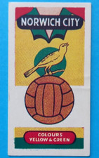 NORWICH CITY FOOTBALL CLUBS & BADGES BY LAMBERTS OF NORWICH 1958 CARD No 25