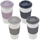 450ml Double Wall Drinking Cup Warm Coffee Tea Travel Reusable Mug Screw On Lid