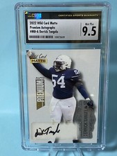 Derrick Tangelo 2022 Wild Card Matte Premium Auto Graded 9.5 & 10 by CSG MB-A