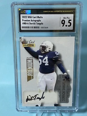 Derrick Tangelo 2022 Wild Card Matte Premium Auto Graded 9.5 & 10 by CSG MB-A - Image 1 of 2