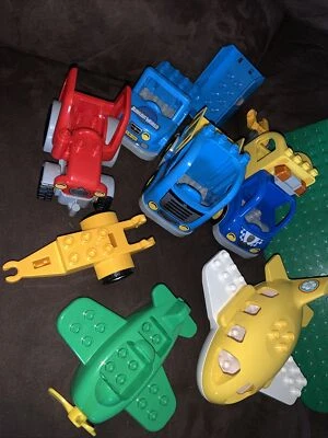 Lote Duplo de Caminhões Aviões Veículos Tratores LEGO - Imagem 1 de 4