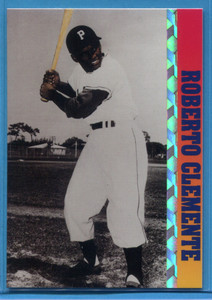 ROBERTO CLEMENTE ~ 1993 Ballstreet News Baseball Card (Silver Strip) (No #) 