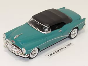 WELLY 1953 BUICK SKYLARK CONVERTIBLE TOP UP 1:24 GREEN FREE SHIP - Picture 1 of 5