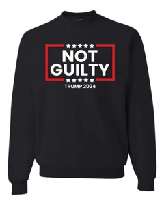 Donald Trump Arrest Not Guilty Verdict Trump 2024 Men Women Sweatshirt - Picture 1 of 12