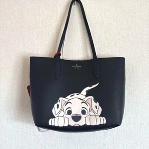 Kate spade NEW YORK Disney 101 Dalmatians Tote BAG with Cruella POACH USED JAPAN - Picture 1 of 10
