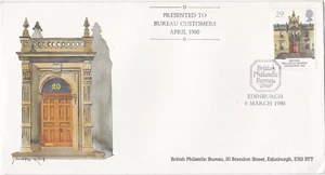 1990 GB FDC cover Presented to Bureau Custromers - Picture 1 of 2