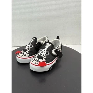 Vans Kleinkind Dalmatiner Hund Slipper Schuhe schwarz weiß Kinder Turnschuhe Größe 7,5 - Bild 1 von 10