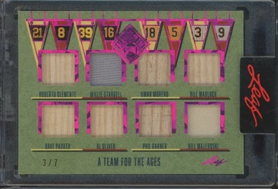 Bate jersey Leaf Seasons In The Sun 2025 Roberto Clemente Willie Stargell 3/7 Foto 1 de 2