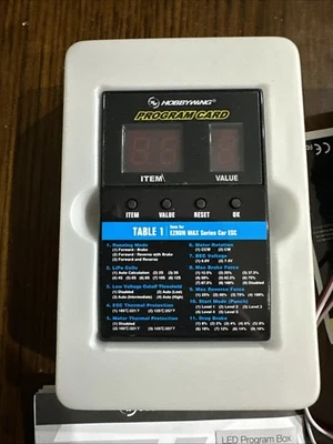 Hobbywing Program Card For Speed Controller - Image 1 of 4