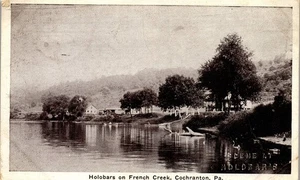 Postkarte Holobars Beach am French Creek Cochranton PA Crawford County 1925 - Bild 1 von 3