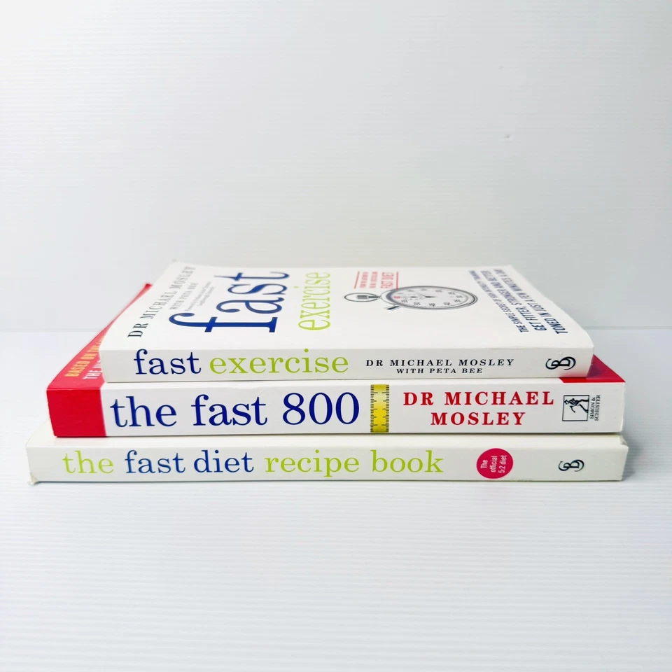 The Fast 800 + Fast Diet Recipe Book + Fast Exercise Dr Michael Mosley Book Lot - image 1 of 4
