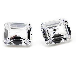 Lab Created Cubic Zirconia Fine Cut Octagon Loose Gemstone For Assorted Jewelry - Picture 1 of 5