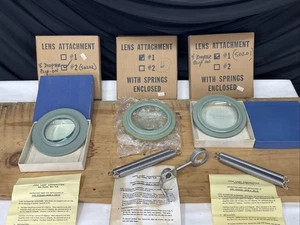 Neu Vintage Luxo Lampe Zusatzlinsen #1 & #2 Teile Posten Vergrößerungslupenlampe - Bild 1 von 24