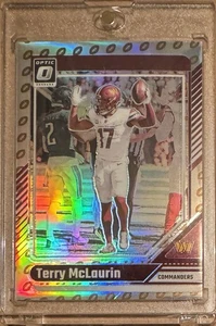 2024 Panini Ottica TERRY McLAURIN Calcio Emoji Prizm 07/16 SP Comandanti - Foto 1 di 2