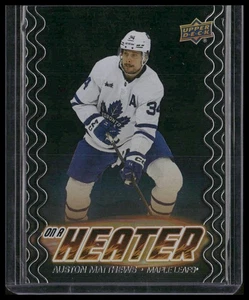 2024-25 Upper Deck #OH-7 Auston Matthews On a Heater Black - Picture 1 of 2