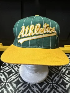 De colección Starter Oakland Athletics A’s Rayas Snapback Verde Amarillo - Imagen 1 de 16