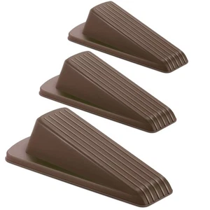 Rubber Door Stoppers for Floor, Door Stop Wedge for Heavy Duty Door, 3 Pack, ... - Picture 1 of 6