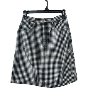 Falda Deportiva Espirit Talla 7/8Vintage Negra Blanca Falda a Cuadros Y2k - Imagen 1 de 7