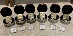 Pokemon 1999 Burger King 23Kt Gold Card Set - All 6 with COAs - Picture 1 of 11