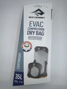 New Sea to Summit Evac Compression Dry Bag 35L Waterproof Sack Gray 13x22" - Picture 1 of 4