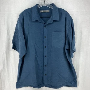 Camisa con botones manga corta REI Camp para hombre talla XL azul exterior/informal - Imagen 1 de 16