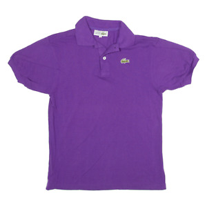 LACOSTE Womens Polo Shirt Purple L