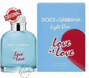 Light Blue LOVE IS LOVE Pour Homme by Dolce&Gabbana 125 ml/4.2 oz EDT Spray NIB - Picture 1 of 4