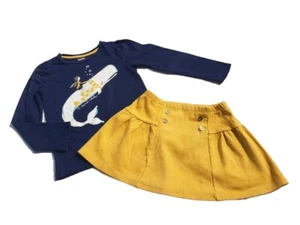 Gonna camicia ragazza Gymboree taglia 6 Cape Cod carina balena - Foto 1 di 8