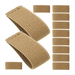 12 Pezzi Elastici Cinghie Custodi Zaino Cinghie Supporti Tessitura Nylon Loop Fermi - Foto 1 di 10