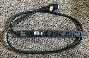 250V Power Distribution Unit Rackmount PDU L6-30P 30 amp C13 C14 w/ 8 pack cable - Afbeelding 1 van 4