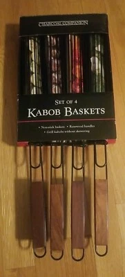 Charcoal Companion Nonstick Kabob Grilling Baskets, Set of 4 - Image 1 of 3