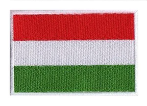 Ecusson patche Hongrie patch drapeau HONGROIS 70 x 45 mm brodé à coudre - Photo 1/6