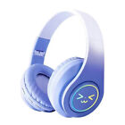 Gradient Color Cute Smile Headset Bluetooth Headphone Wireless Music Gamer h