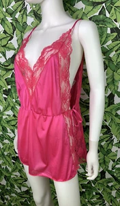 Vintage 70s Vandemere Gown Women's Size Large Retro Sexy Lace Open Tie Sides - Picture 1 of 7
