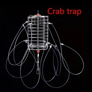 8 Rings Catching Tool Stainless Steel Lure Trap Crab Lobster Shrimp Crayfish - Picture 1 of 6