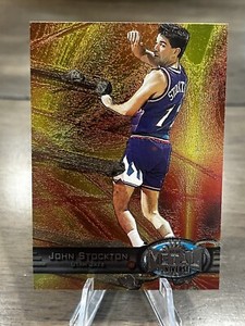 John Stockton 1997 Metal Universe #119 Basketball Card