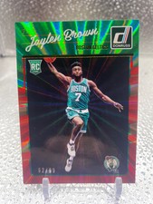 JAYLEN BROWN 2016 Panini Donruss Rookies Green Holo Laser #/99 Rookie RC #153