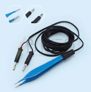 Disposable Bipolar Adson Tissue Forceps With Cable Insulated Electrosurgery - Picture 1 of 3