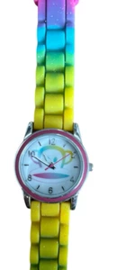 Vintage Paul Frank Monkey Watch Rainbow Silicone Band Unisex Paul012 New Battery - Picture 1 of 6