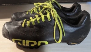 Men's Dark Blue And Fluorescent Green Giro Easton Cycling Shoes 6.5 - Picture 1 of 5