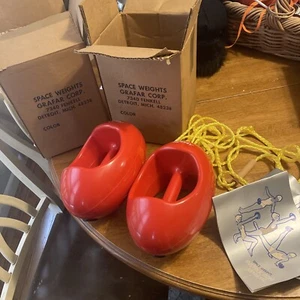 Neu im Karton 2 GRAFAR SPACE GEWICHTE HANTELN "eine am Tag" Werbung Therapie Übergröße - Bild 1 von 7