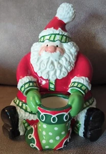 Caja con tapa vintage Fitz & Floyd Stocking Stuffers Santa Claus - ¡Pieza adorable! - Imagen 1 de 12