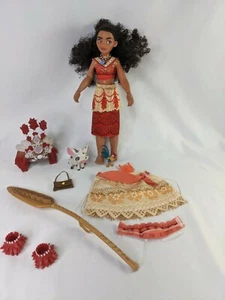 Disney Store Moana Doll Musical 11 Inch Pua Pig Hei Hei Accessories Works - Picture 1 of 9