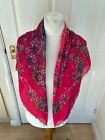 Lovely Square Large Dark Pink Colourful Wrap Scarf Shawl Head Scarf