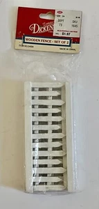 Lemax Christmas Village Zubehör Holzzaun - weiß 2er Set - Neu im Paket - Bild 1 von 4