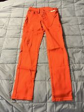Women’s DG2 by Diane Gilman Stretch Skinny Jeans Pants Orange Size 6